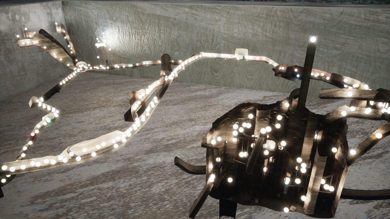 The mine diorama, close